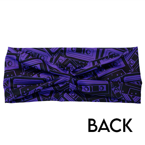 back of the 80s Mixtape headband