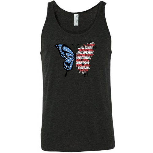 black American Flag Butterfly Unisex Shirt