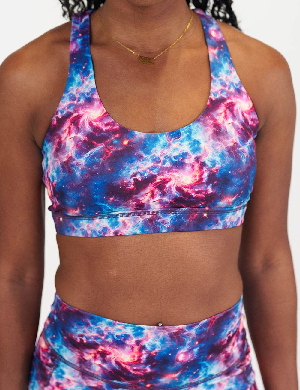 galaxy patterned bra