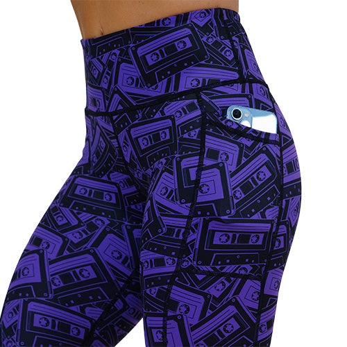 pocket on the 80s Mixtape Leggings