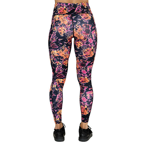 acid wash tie dye leggings back