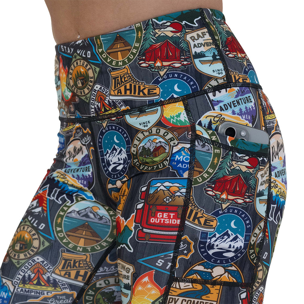 side pocket on the travel inspired leggings