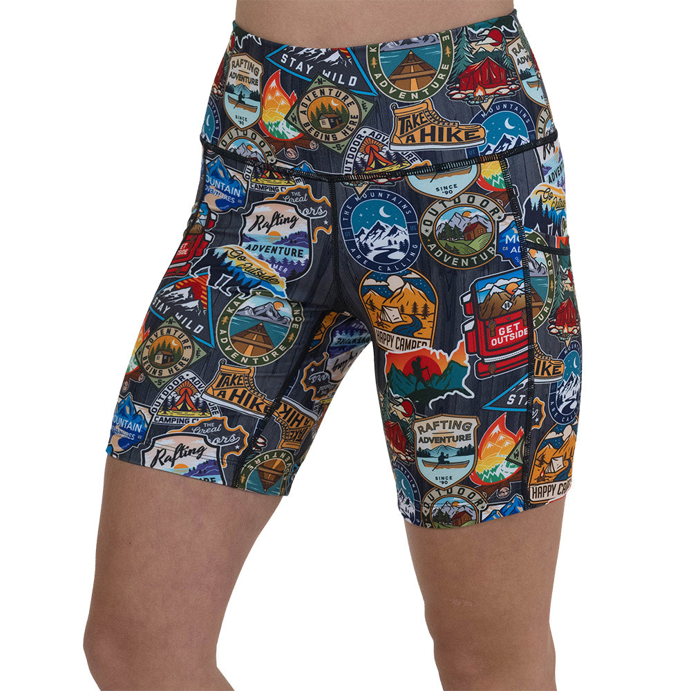 7 inch travel inspired shorts