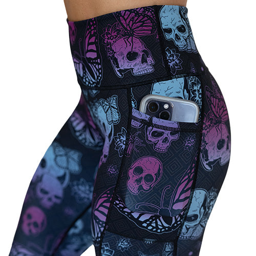 close up of side pocket large enough to hold a cell phone