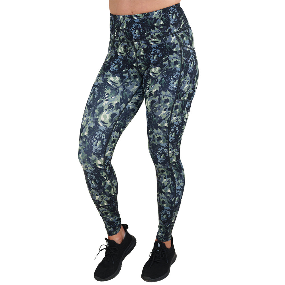 panther camo print leggings