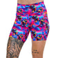 7 inch colorful sloth patterned shorts