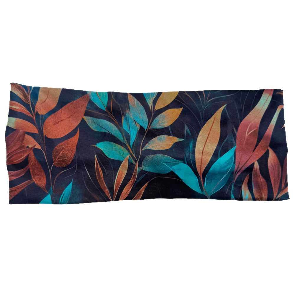 Colorful leaf-patterned headband
