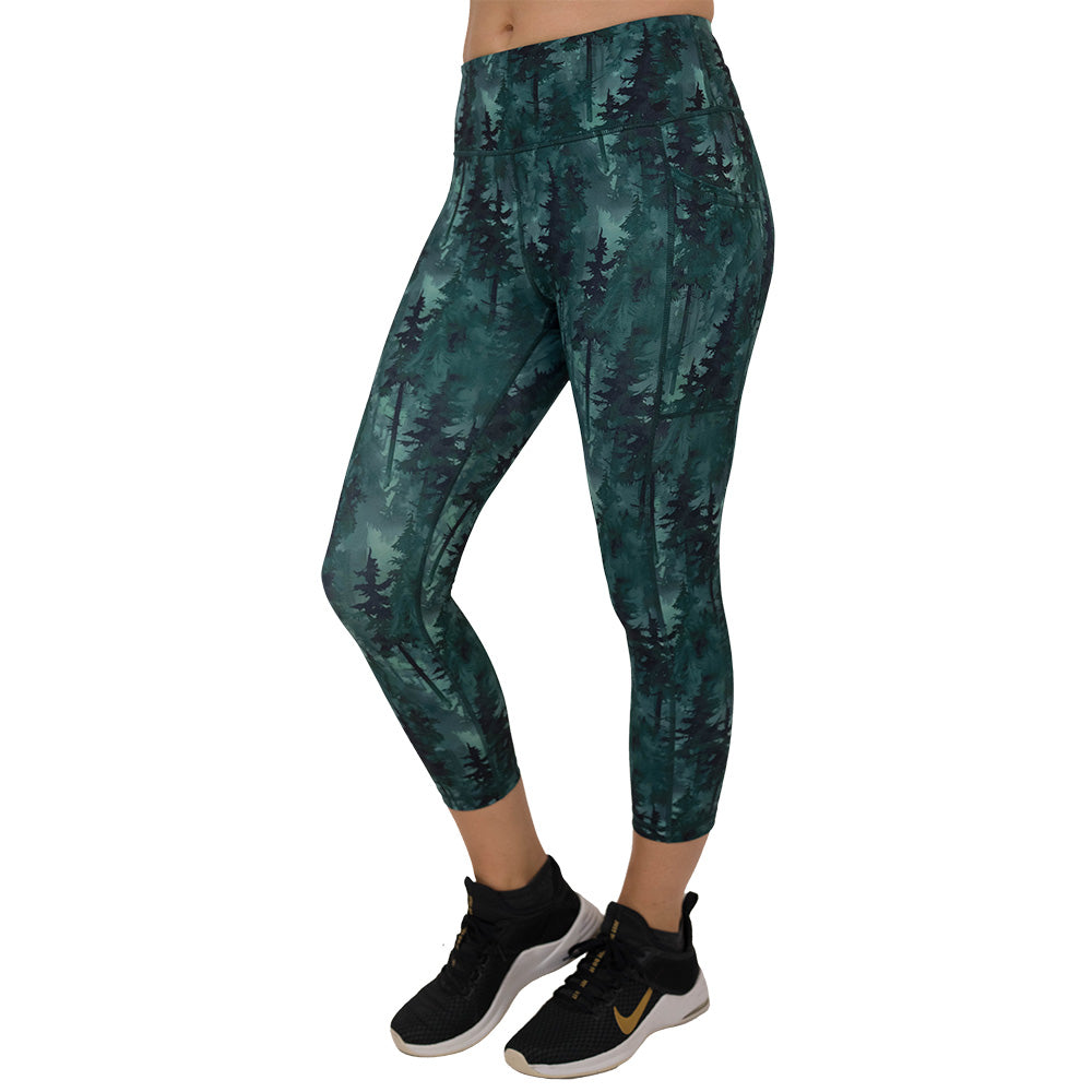 Forest patterned leggings