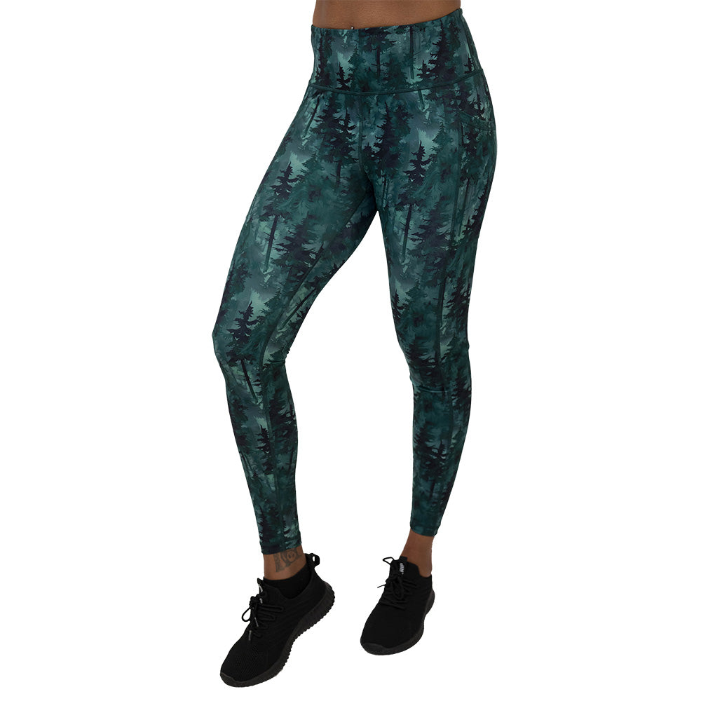 Forest patterned leggings