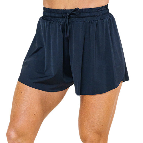 Black Flowy Shorts | Workout Shorts