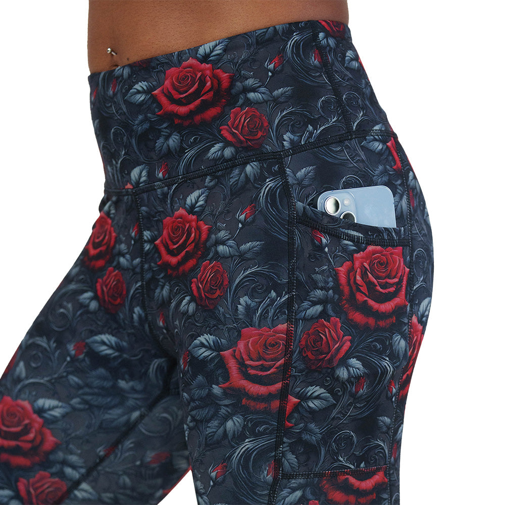 roses print leggings