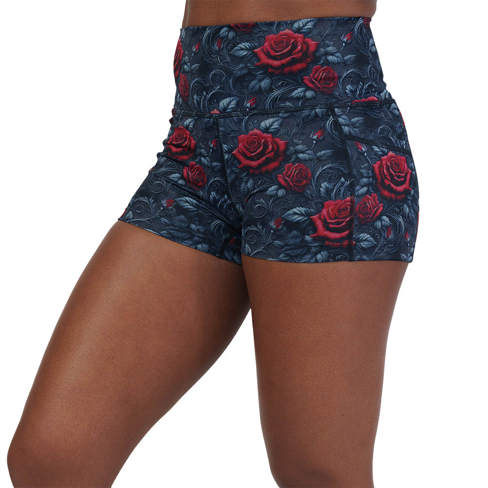 roses print shorts