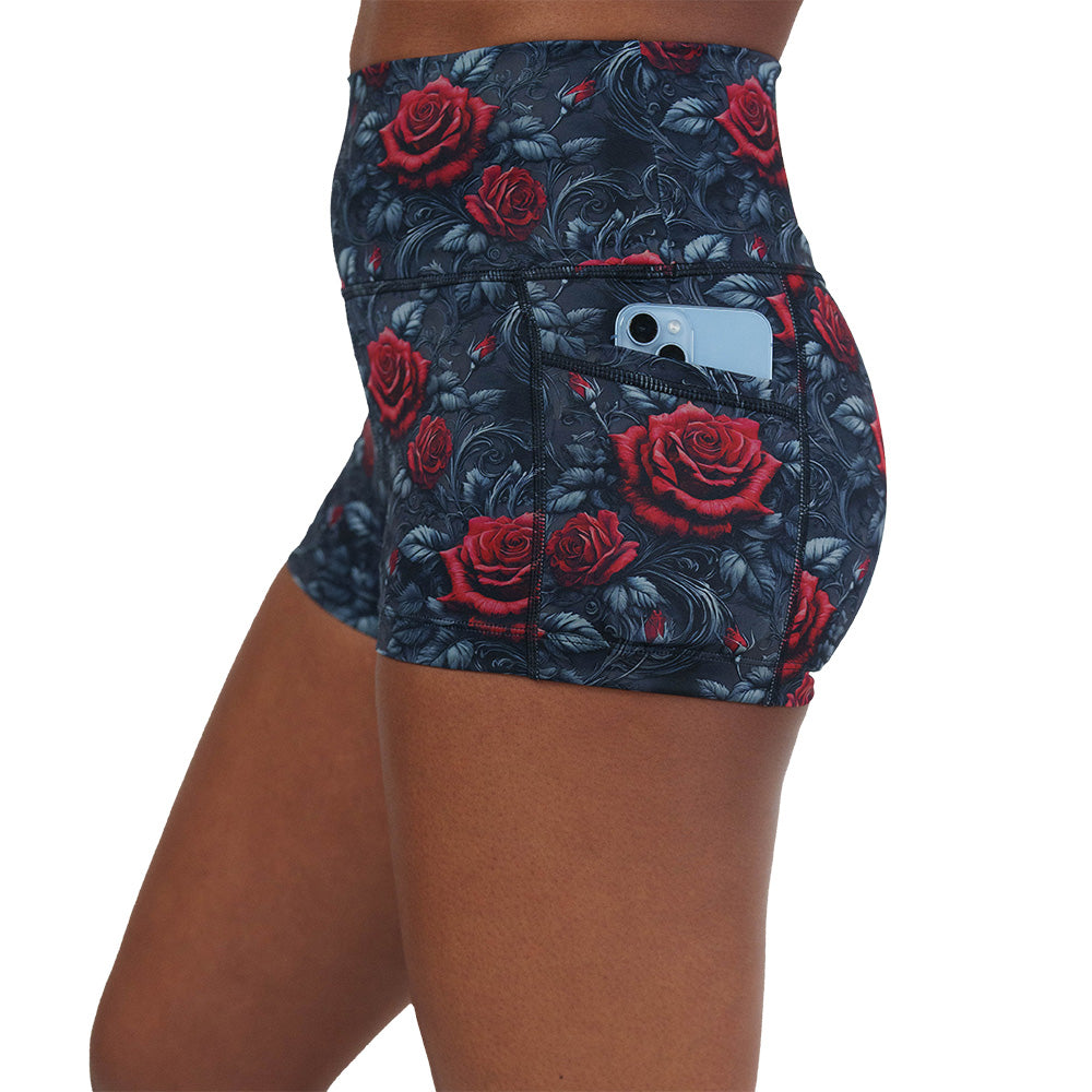 roses print shorts