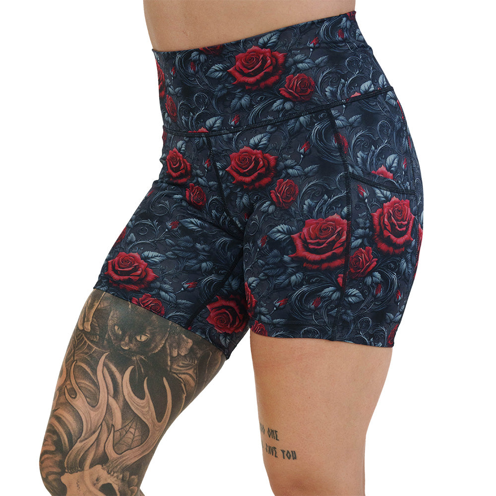 roses print shorts