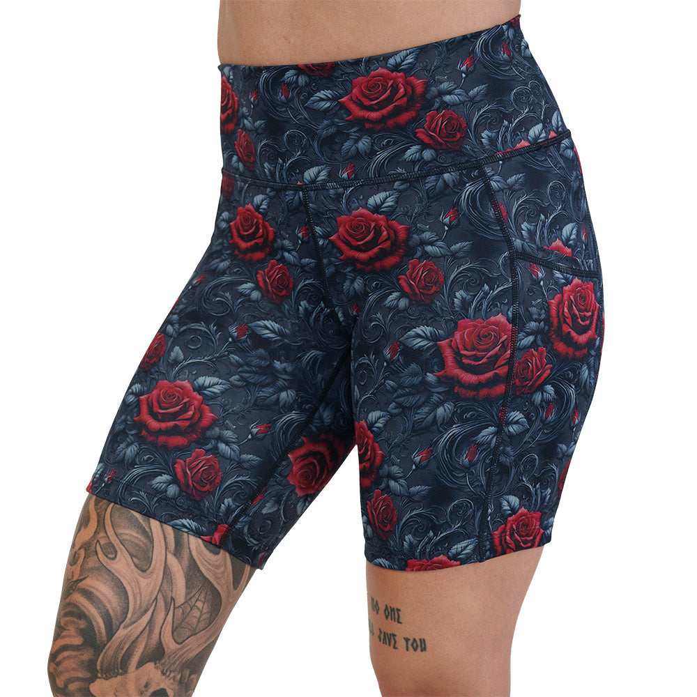 roses print shorts