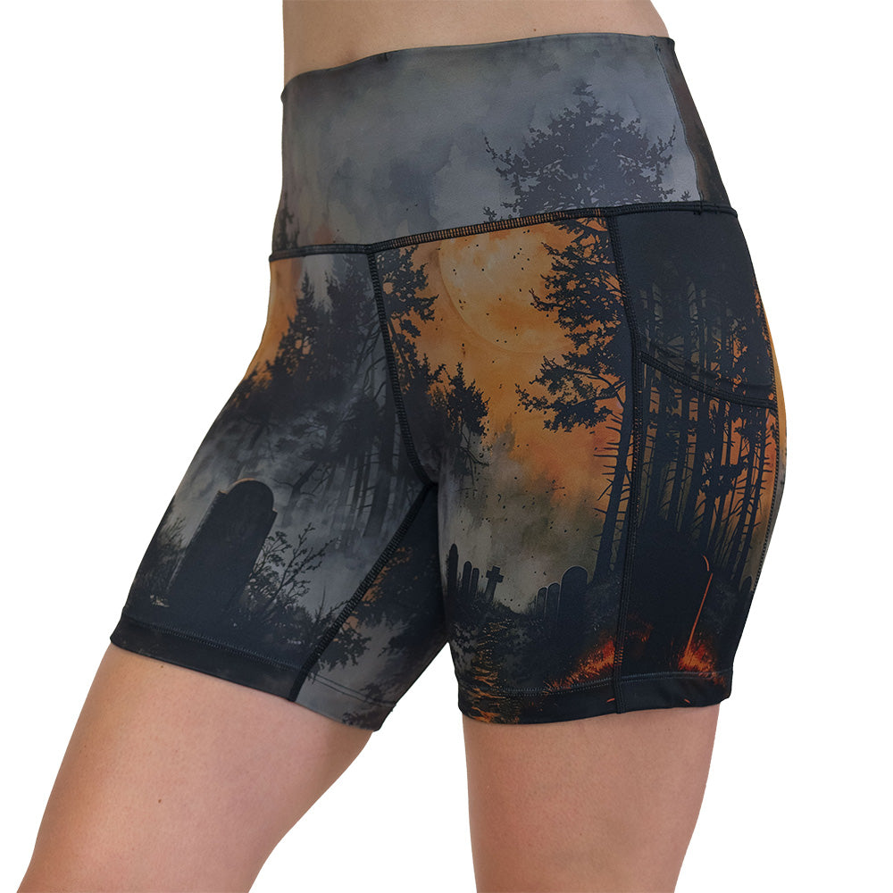 graveyard themed shorts