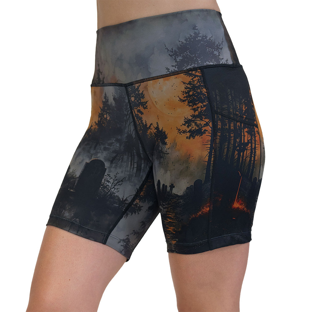 graveyard themed shorts