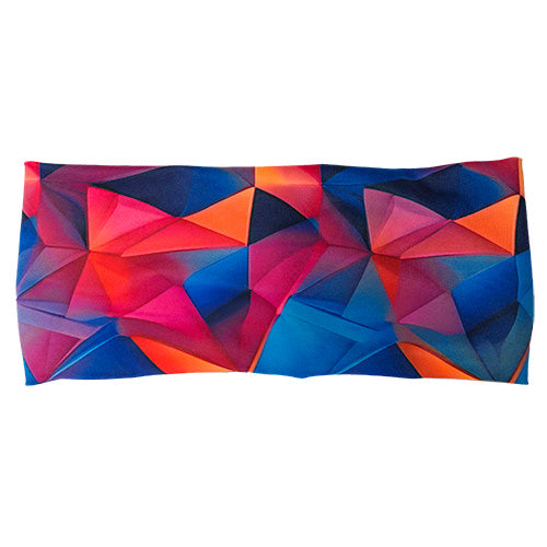 colorful triangle print headband