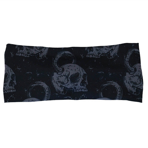 skull kettlebell print headband