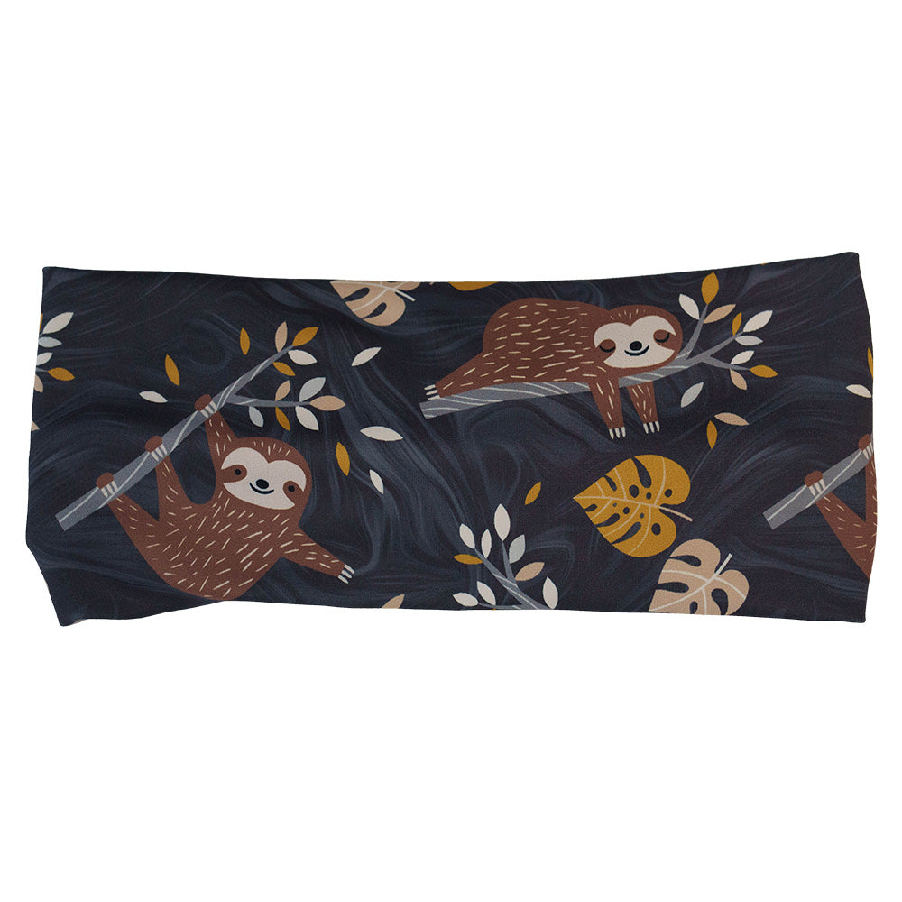 sloth patterned headband