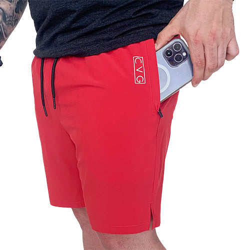 Men's Shorts | Breathable Fabric, Premium Zipper Pockets, Sweat & Squat Proof, Extremely Comfortable | L