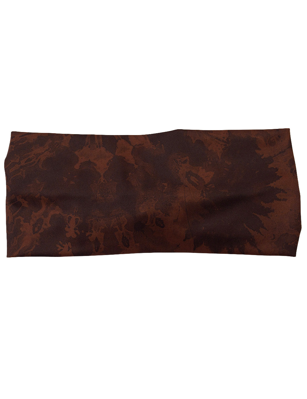 front of the brown tie dye headband