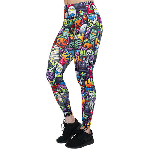 Halloween cartoons leggings