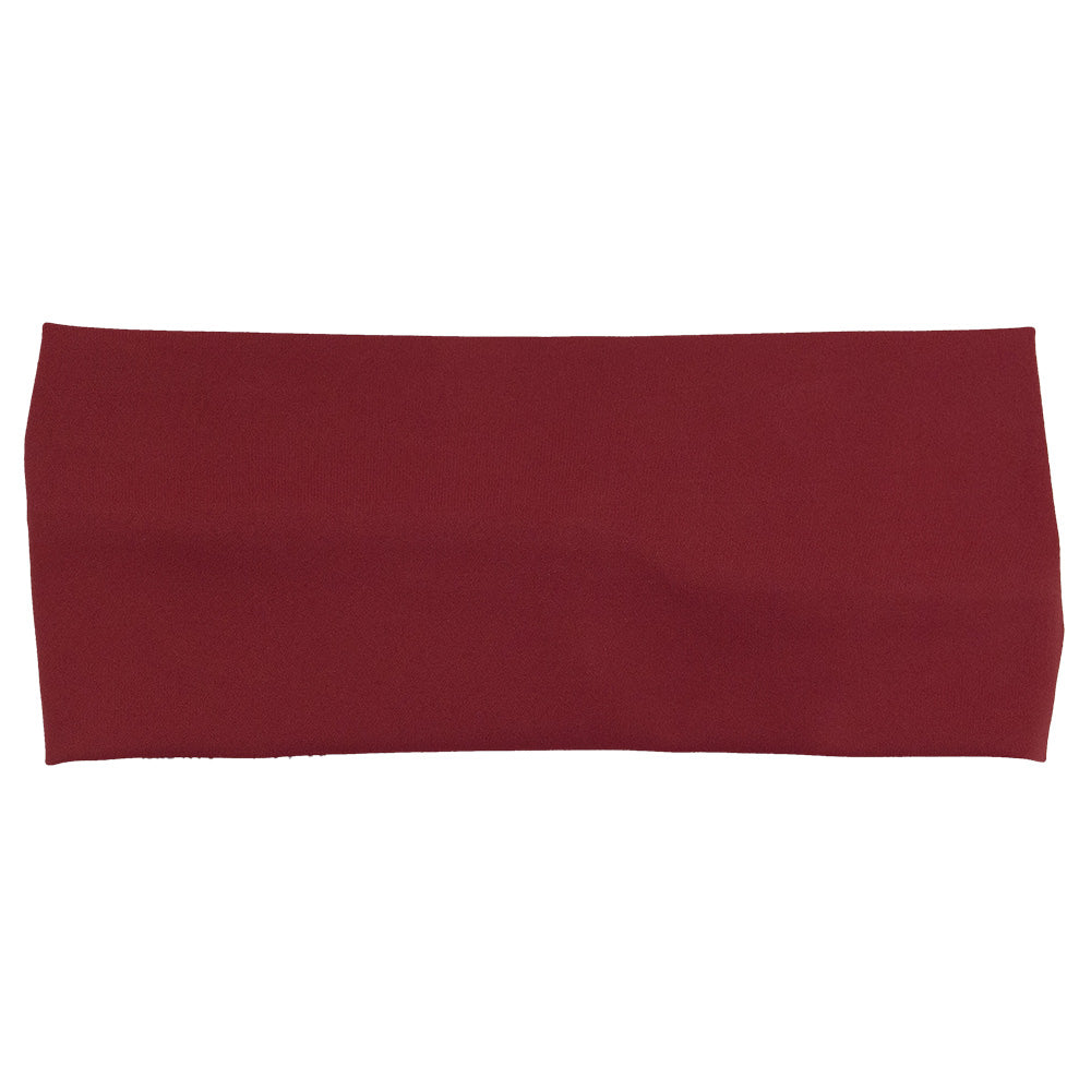 front of the garnet red headband