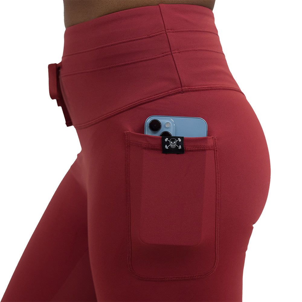 Omni Leggings | Garnet Red