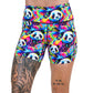 5 inch colorful panda pattern shorts