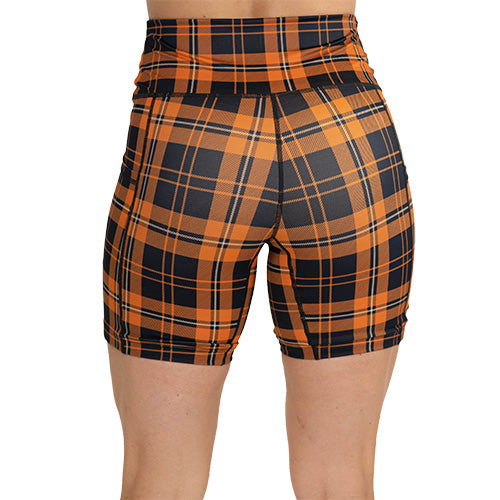 back of the orange plaid shorts