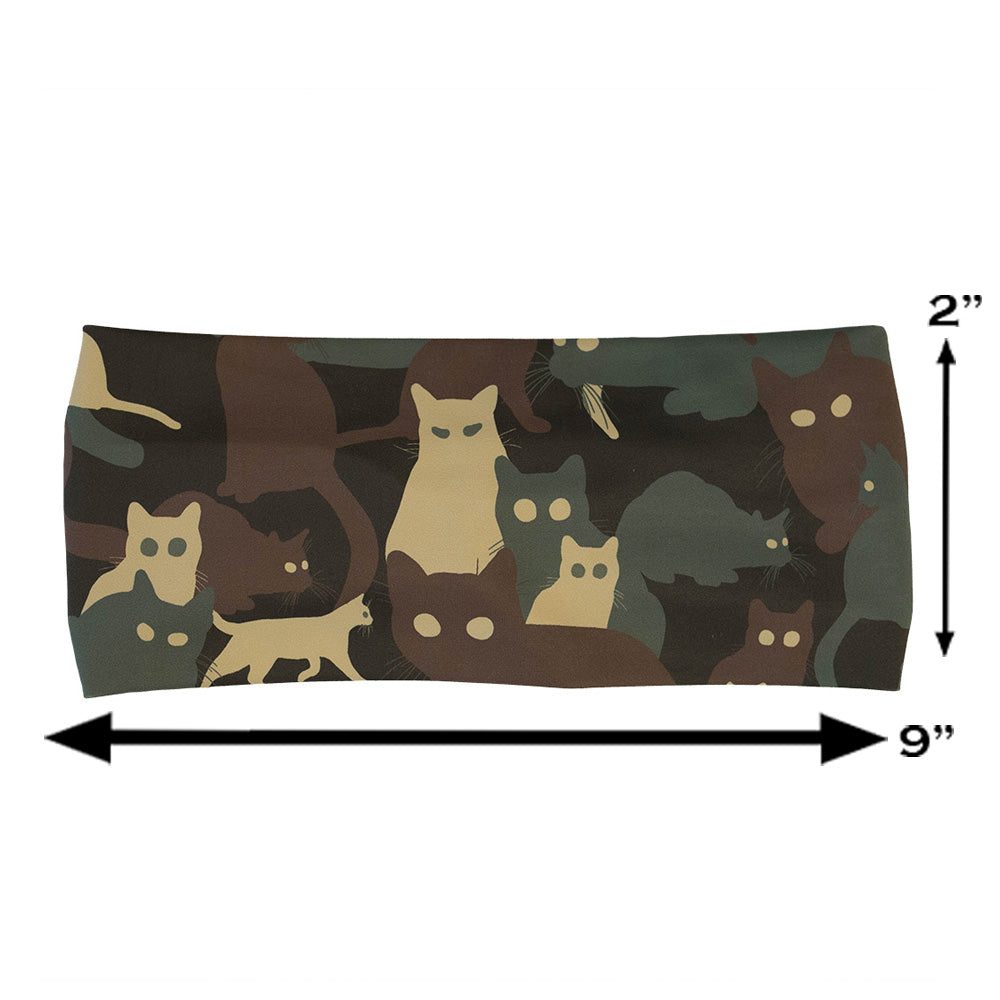 camo cat patterned headband