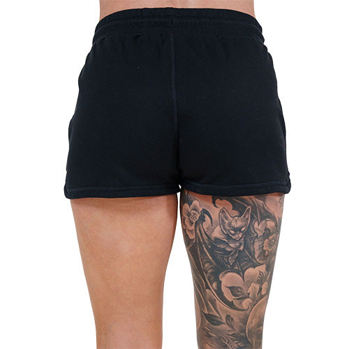 back of the black shorts