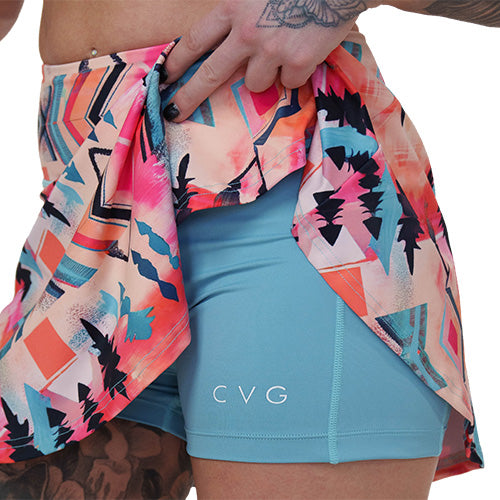 shorts under the skirt