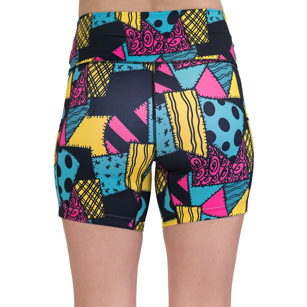 back of the patch print shorts