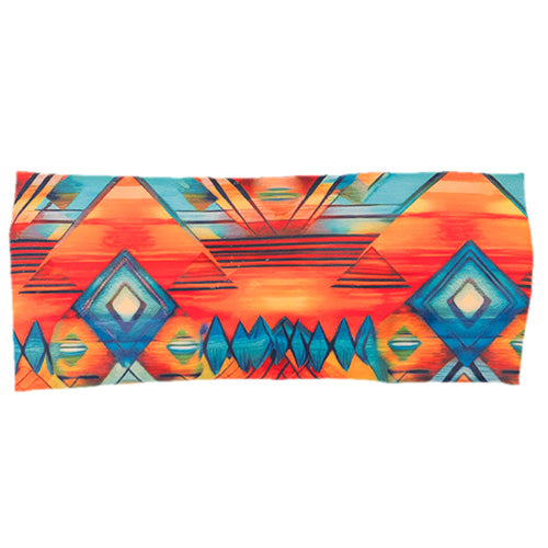 colorful aztec pattern headband