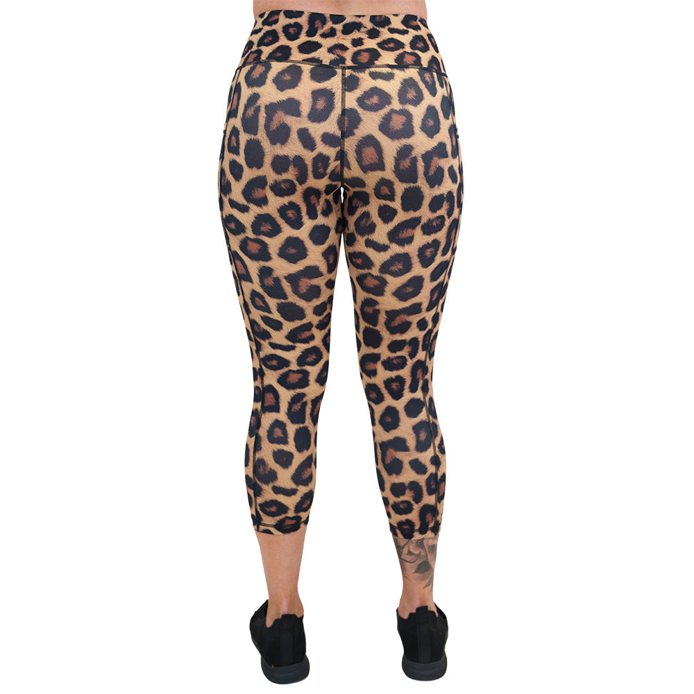 back of the leopard print leggings