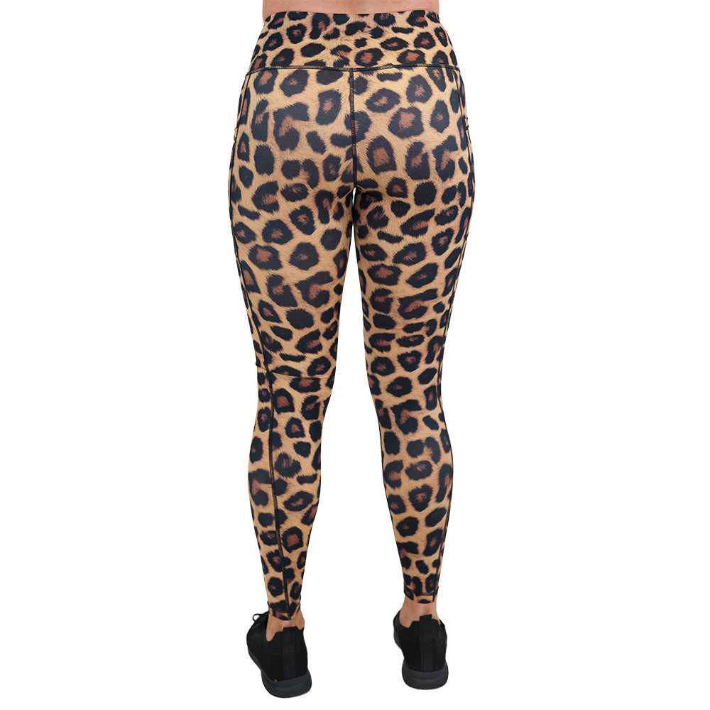back of the leopard print leggings