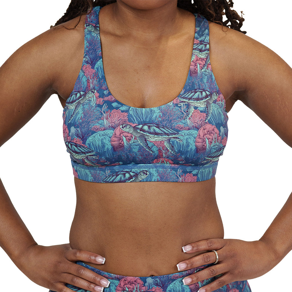 turtle patterned bra