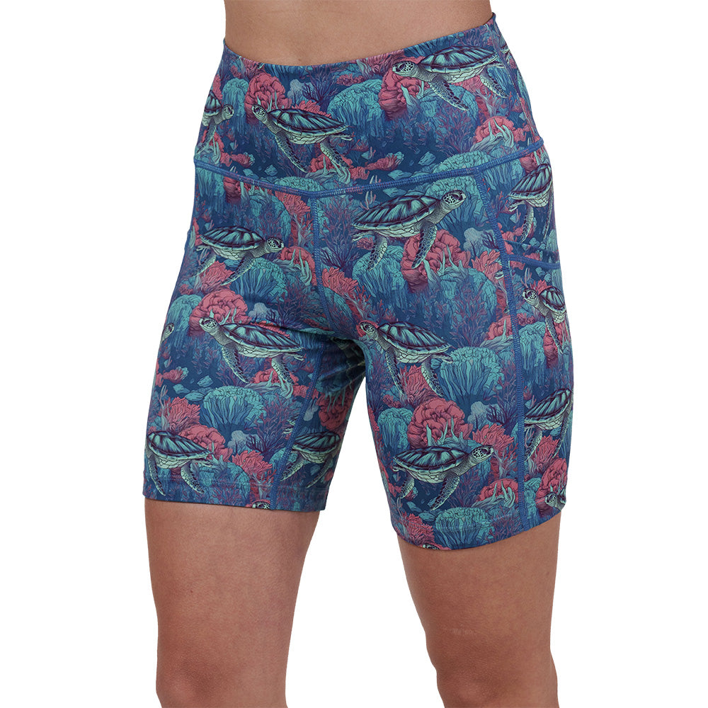 turtle patterned shorts