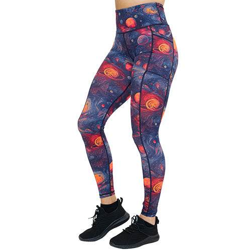 full length planet themed leggings