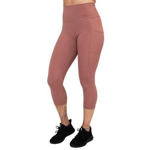 solid blush pink leggings