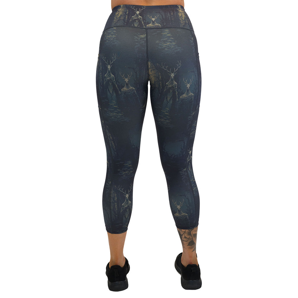 back of the wendigo print leggings