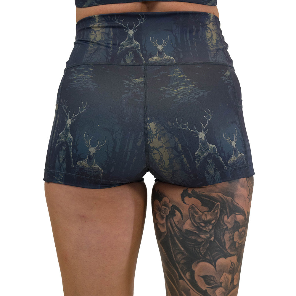 back of the wendigo print shorts