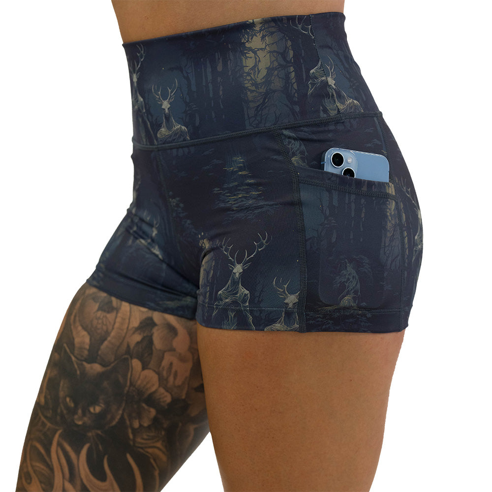 wendigo print shorts