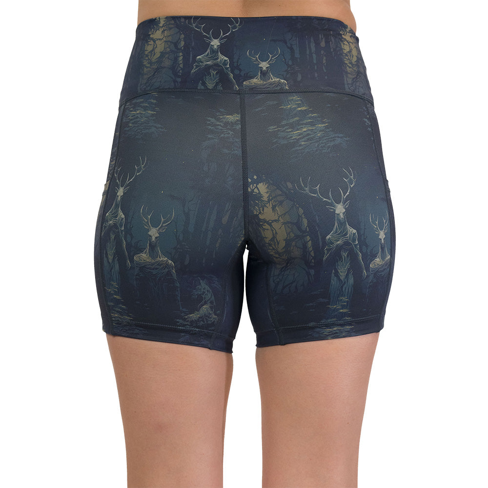 back of the wendigo print shorts