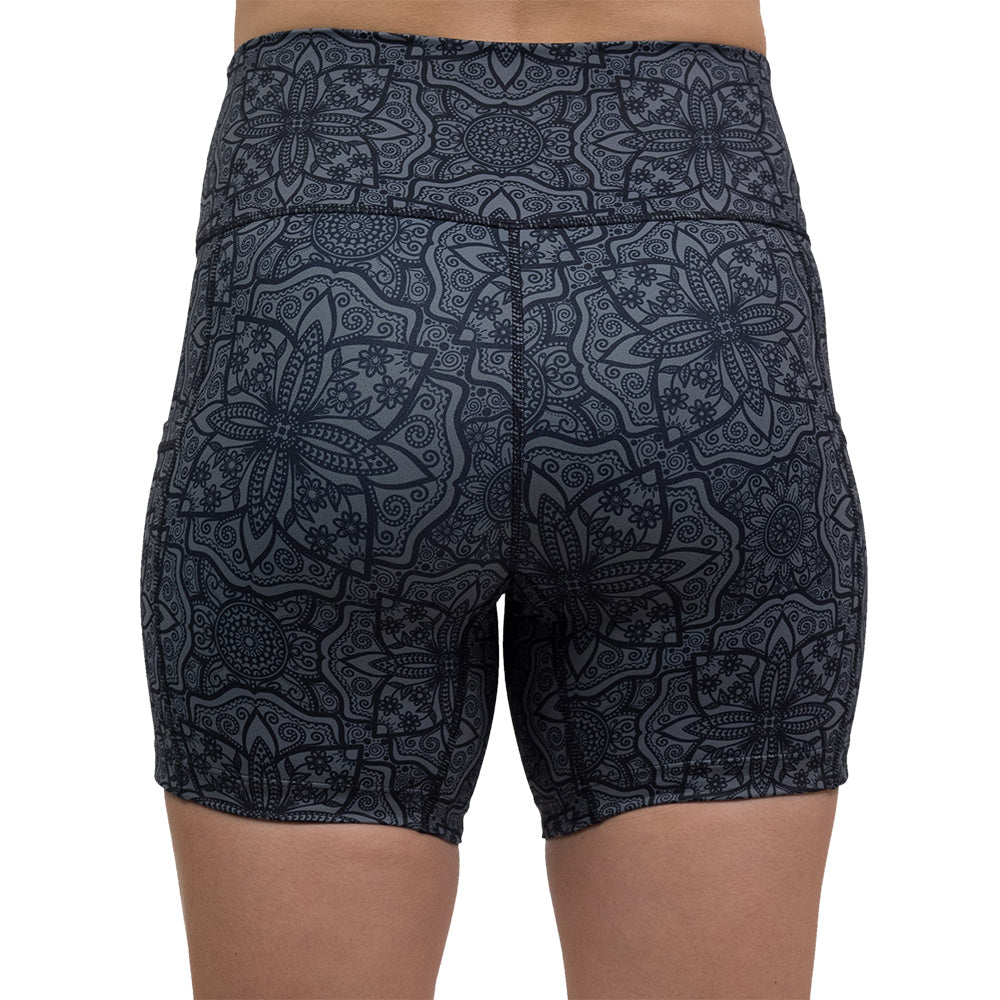 back of zentangle 5 inch shorts