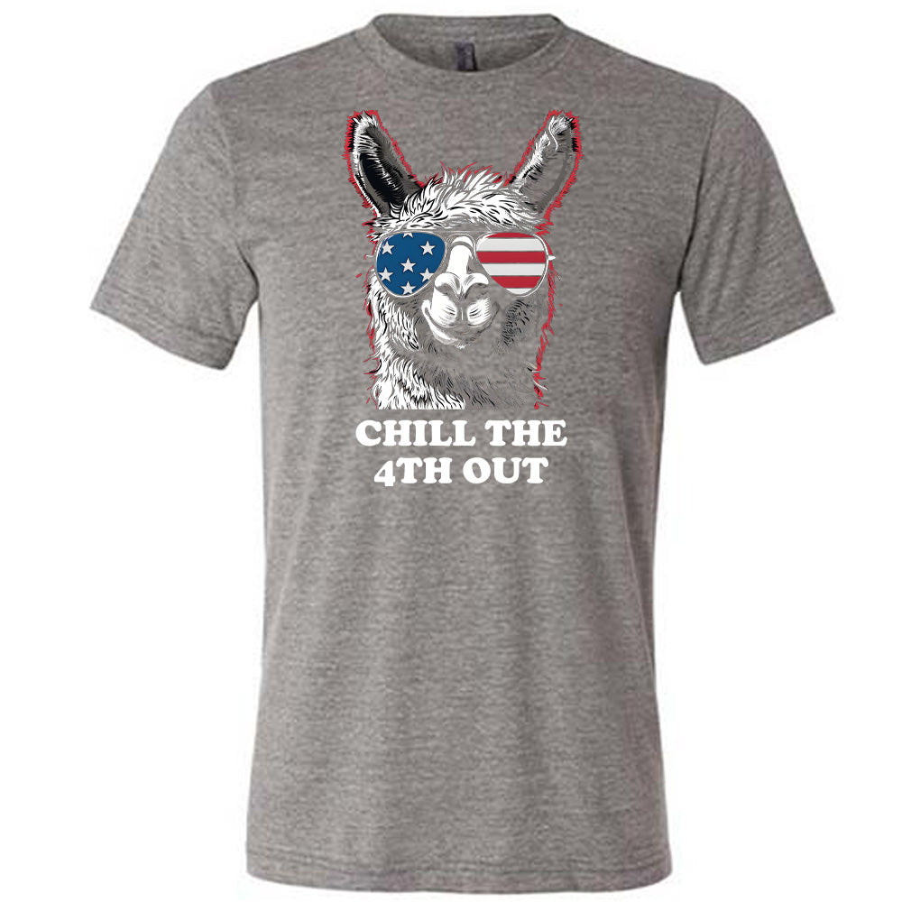 grey Chill The 4th Out Llama Unisex Shirt