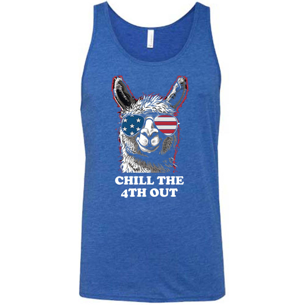 blue Chill The 4th Out Llama Unisex Shirt