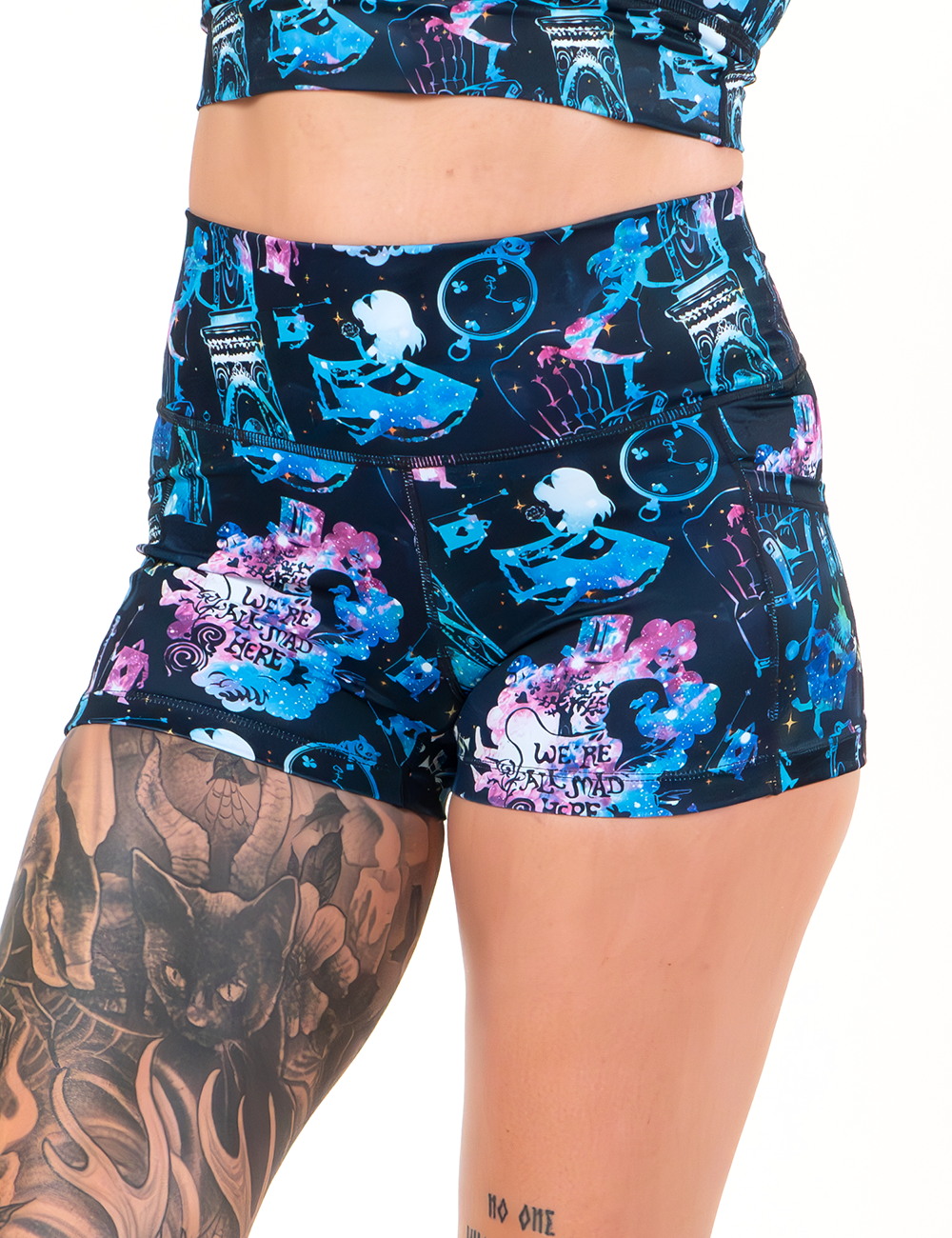 2.5 inch alice in wonderland inspired shorts